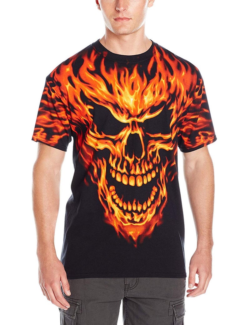 Liquid Blue Men's Raging Inferno T-Shirt, Black, Large - Image 1